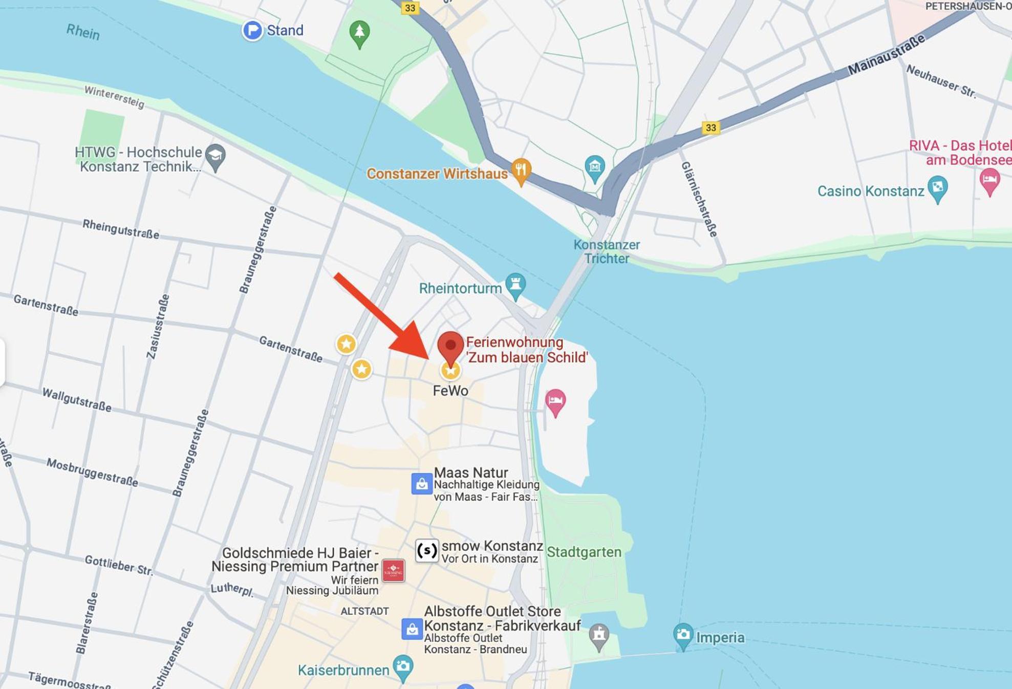 Ferienwohnung Zentrale Wohlfuehloase Inkl Parkplatz - Zum Blauen Schild Konstanz Exterior foto